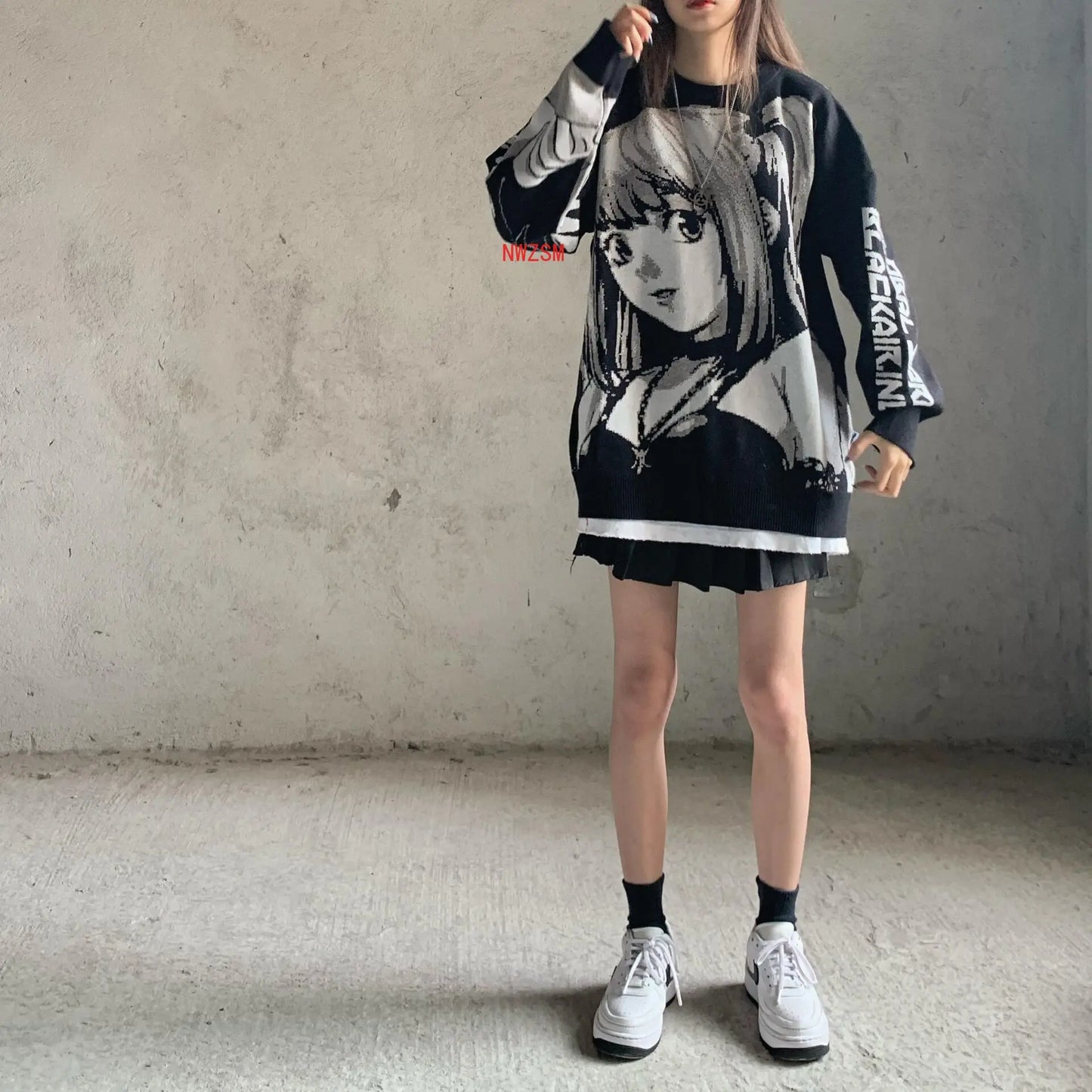 Death Note: Misa Amane Outfit Harajuku Streetwear Oversize Pullover Sweatshirt