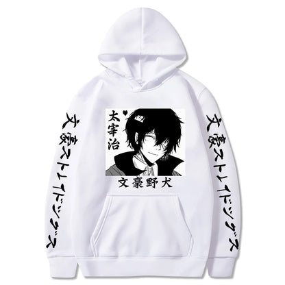 Bungo Stray Dogs: manga Hoodies Cool Dazai Osamu Graphic Pullover Sweatshirt Fashion Funny Female Cartoon sweatshirt