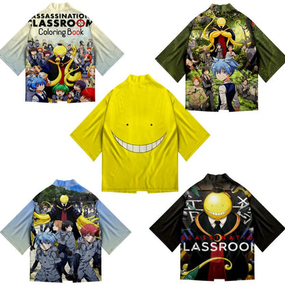 Assassination Classroom: Cosplay Costume Korosensei Shiota Nagisa Akabane Karuma Japanese Kimono Cardigan Shirt Coats