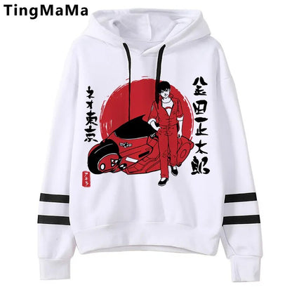 Akira: Hoodies Double Ring Kawaii Winter Warm K.Otomo Tokyo Streetwear