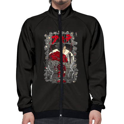 Akira:  3D Print Stand Collar Hoodie Hip Hop Men Women Zipper Hoodies Jacket Sweatshirts Clothes