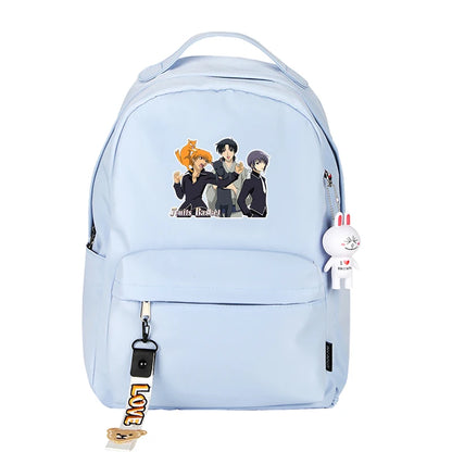 Fruits BAsket: Kawaii Bookbag Pink School Bags Souma Yuki Back Pack Small Travel