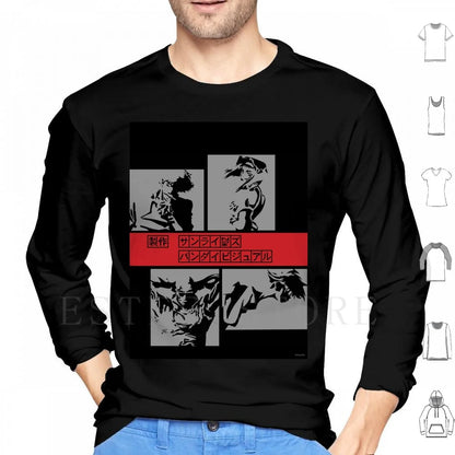 Cowboy Bebop: Le Bebop Hoodies Long Sleeve Cowboy Spike Faye Jet Ein Bebop