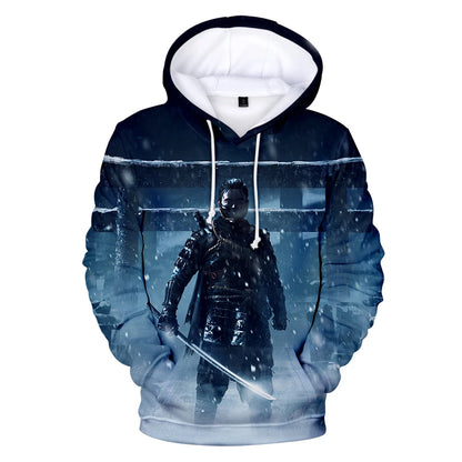 I.L.F.A. Game Ghost of Tsushima 3D Print Hoodies Samurai Cosplay Sweatshirts Hip Hop Pullover Unisex Hoody Coats