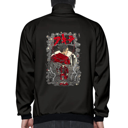 Akira:  3D Print Stand Collar Hoodie Hip Hop Men Women Zipper Hoodies Jacket Sweatshirts Clothes