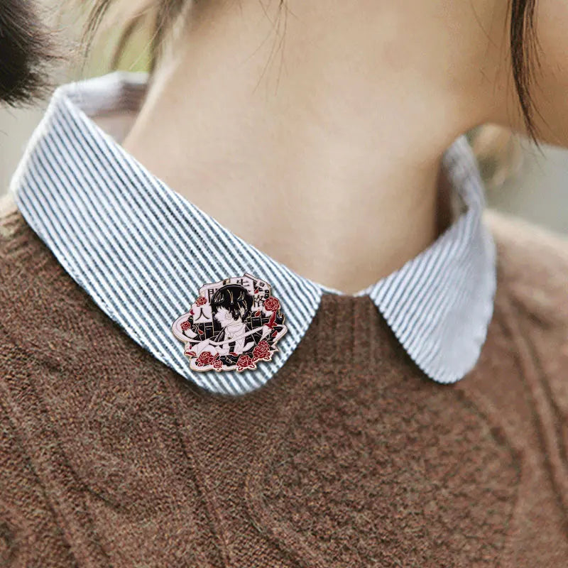 Bungo Stray Dogs: enamel pin Dazai Osamu brooch anime badge
