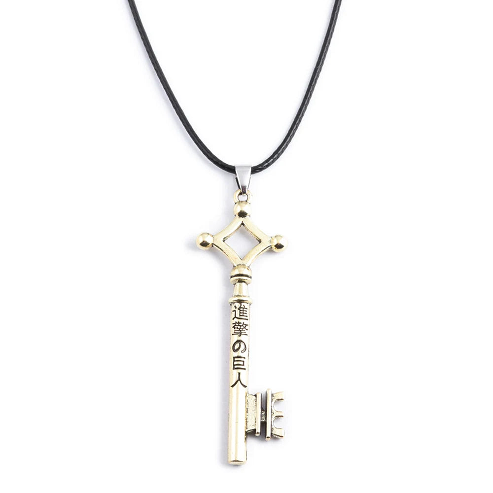 Attack on Titan: Necklace Shingeki No Kyojin Wings of Freedom Survey Sword Punk Necklace Pendant for Women Men Jewelry