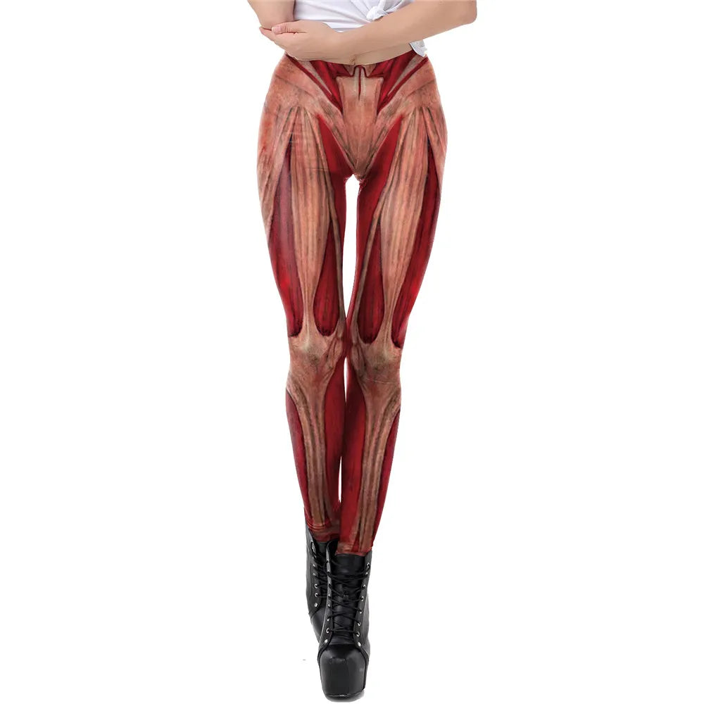 Attack On Titan: FCCEXIO Fitness Leggings Women Anime Print High Waist Sexy Muscle