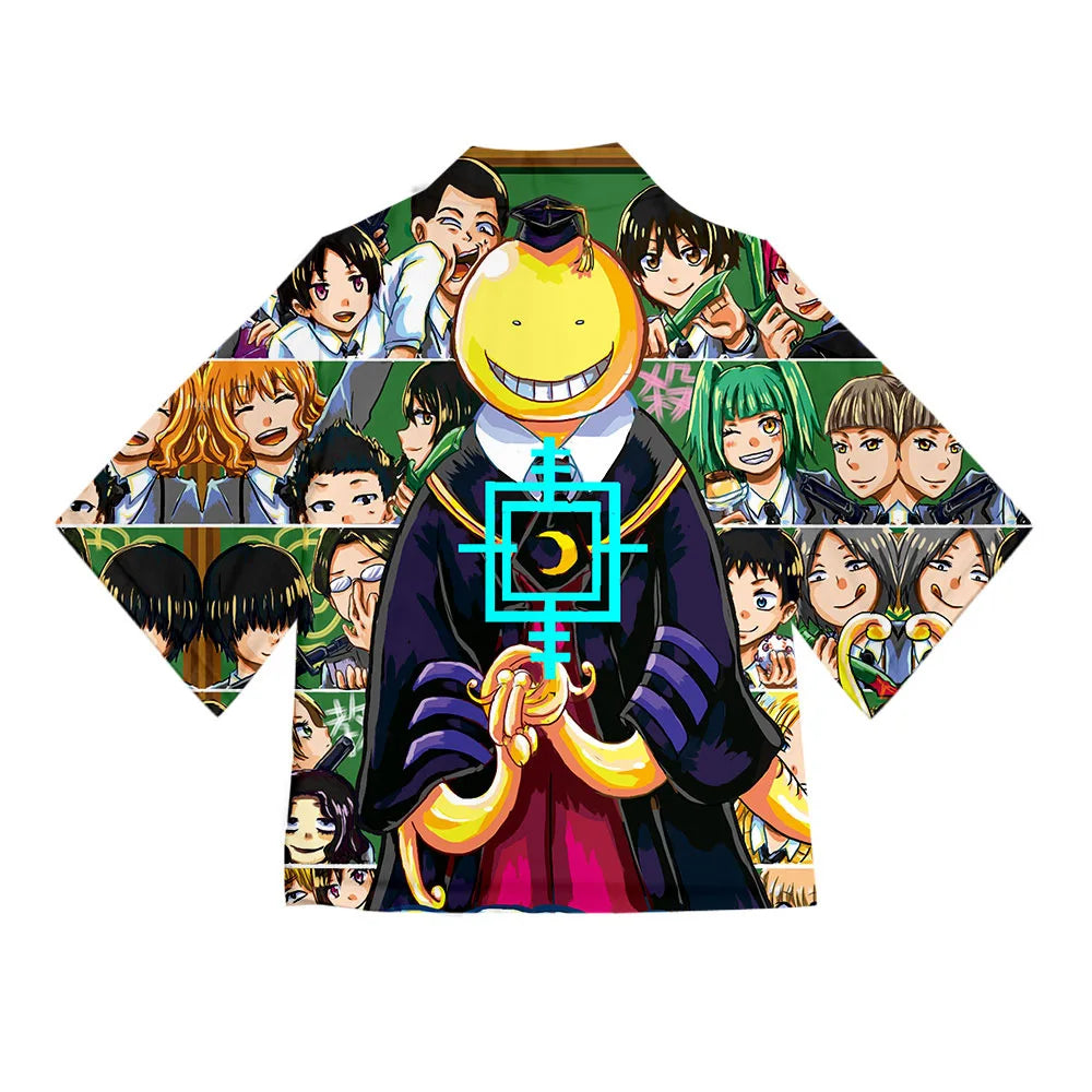 Assassination Classroom: Cosplay Costume Korosensei Shiota Nagisa Akabane Karuma Japanese Kimono Cardigan Shirt Coats