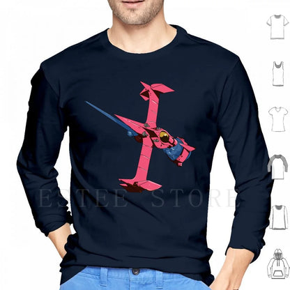 Cowboy Bebop: Swordfish ( No Ramen ) Hoodies Long Sleeve Swordfish Bebop Spike Anime Manga Bounty Hunter Space Cowboy