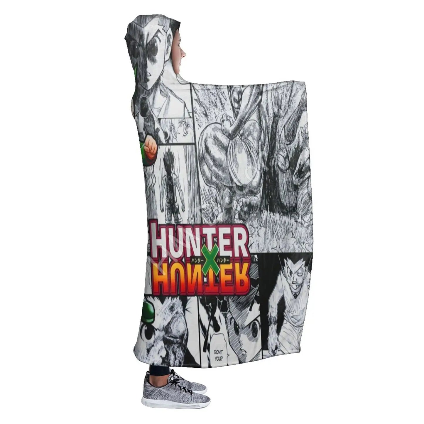 Hunter X Hunter: Blanket Hoodie Classic Japanese 3D Print Hooded Blanket Soft Warm