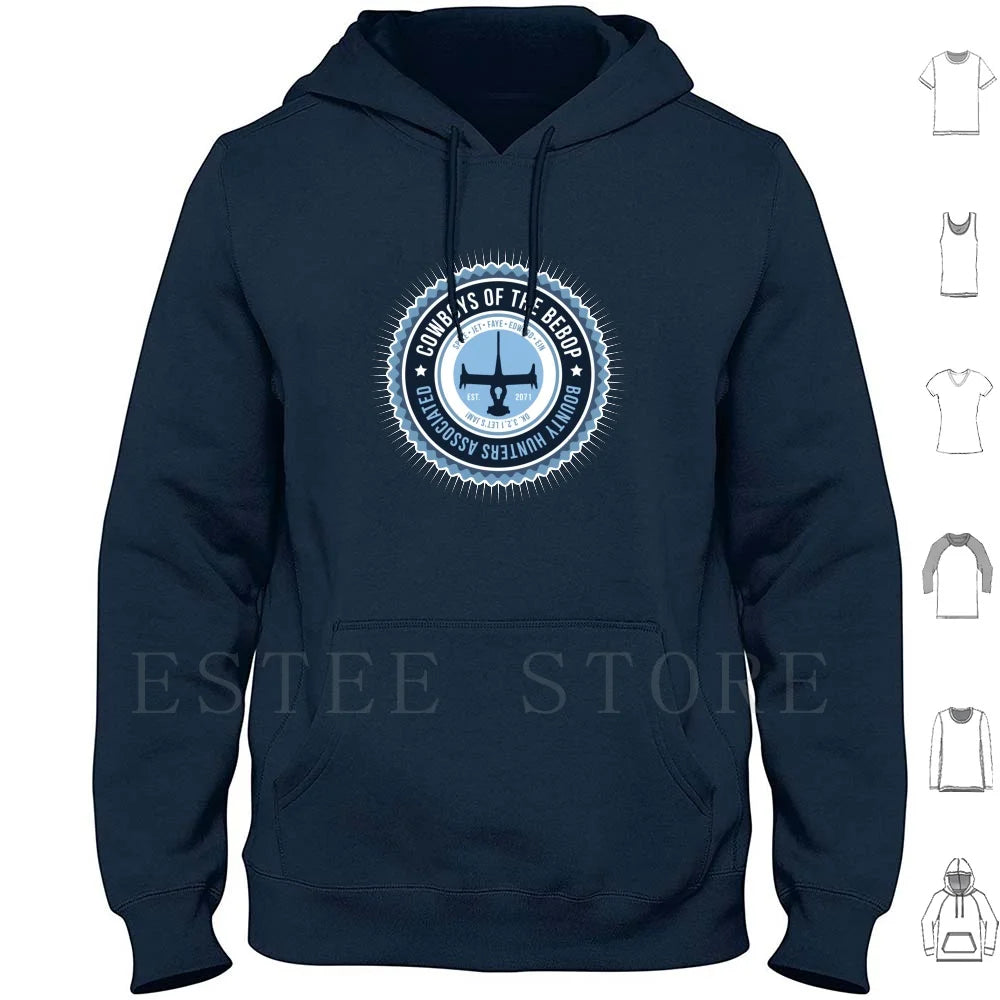 Cowboy Bebop: Space Cowboy Hoodies Long Sleeve Anime Japan Spike Bebop Jet Faye Ein