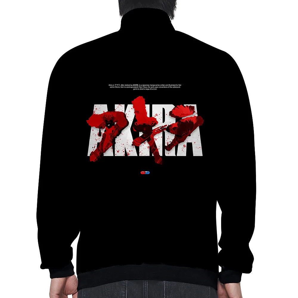 Akira:  3D Print Stand Collar Hoodie Hip Hop Men Women Zipper Hoodies Jacket Sweatshirts Clothes