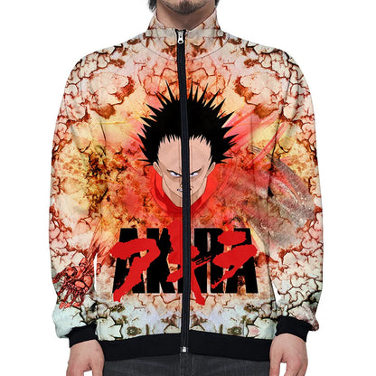 Akira:  3D Print Stand Collar Hoodie Hip Hop Men Women Zipper Hoodies Jacket Sweatshirts Clothes