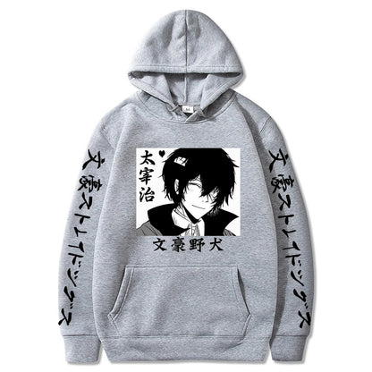 Bungo Stray Dogs: manga Hoodies Cool Dazai Osamu Graphic Pullover Sweatshirt Fashion Funny Female Cartoon sweatshirt