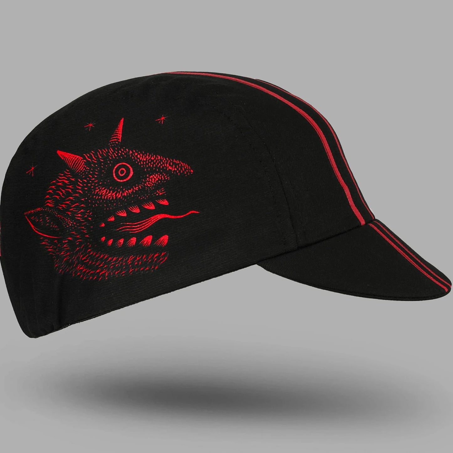 Yowamushi Pedal: Classical Black Red Cycling Caps OSCROLLING Gorra Ciclismo Unisex