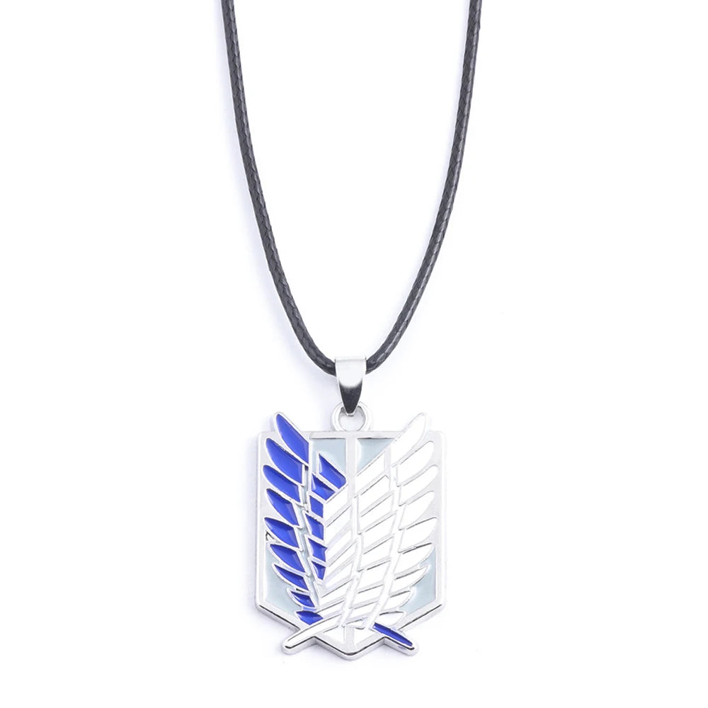 Attack on Titan: Necklace Shingeki No Kyojin Wings of Freedom Survey Sword Punk Necklace Pendant for Women Men Jewelry