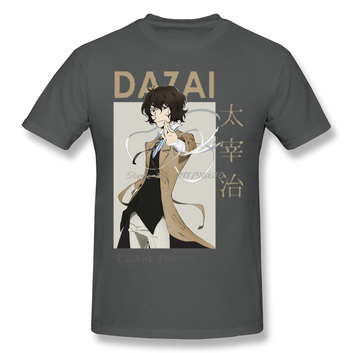 Bungo Stray Dogs: Osamu Dazai Card Anime Casual T Shirt