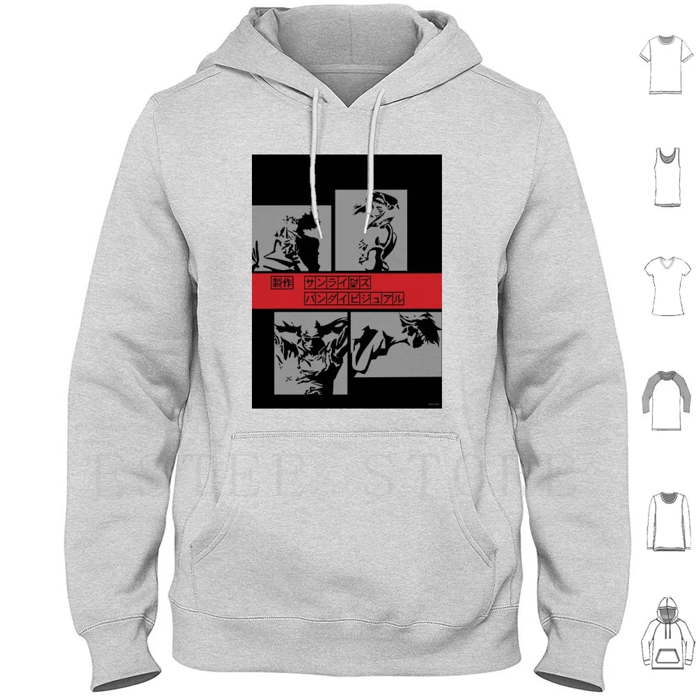 Cowboy Bebop: Le Bebop Hoodies Long Sleeve Cowboy Spike Faye Jet Ein Bebop