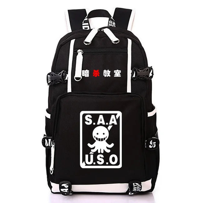 Assassination Classroom: USB Backpack Rucksack Mochila Schoolbag Bag