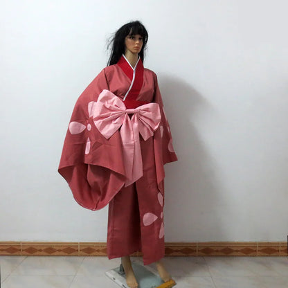 Samurai Champloo: Fuu Kimono Christmas Party Halloween Uniform Outfit Cosplay Costume Customize Any Size