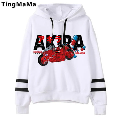 Akira: Hoodies Double Ring Kawaii Winter Warm K.Otomo Tokyo Streetwear