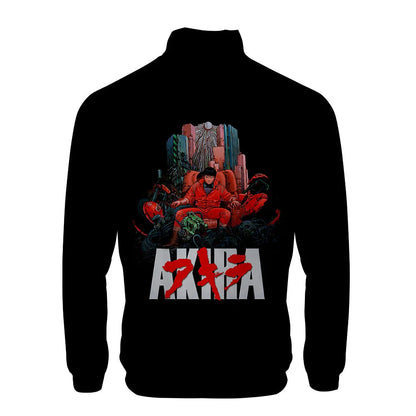 Akira:  3D Print Stand Collar Hoodie Hip Hop Men Women Zipper Hoodies Jacket Sweatshirts Clothes