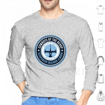 Cowboy Bebop: Space Cowboy Hoodies Long Sleeve Anime Japan Spike Bebop Jet Faye Ein