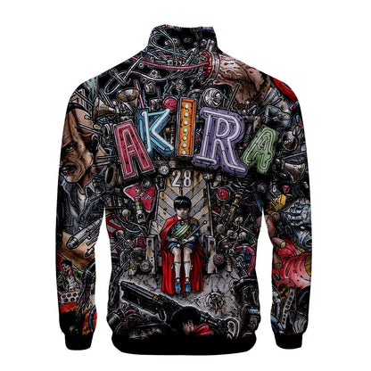 Akira:  3D Print Stand Collar Hoodie Hip Hop Men Women Zipper Hoodies Jacket Sweatshirts Clothes