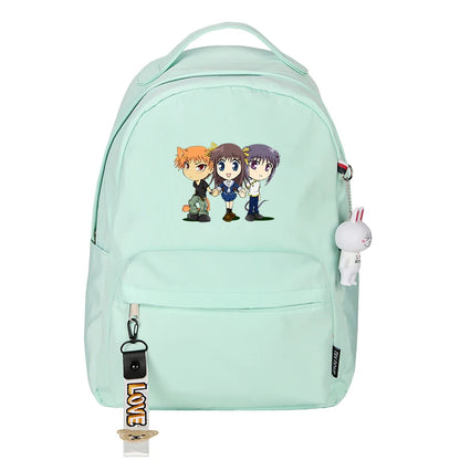 Fruits BAsket: Kawaii Bookbag Pink School Bags Souma Yuki Back Pack Small Travel