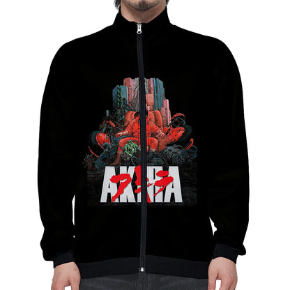 Akira:  3D Print Stand Collar Hoodie Hip Hop Men Women Zipper Hoodies Jacket Sweatshirts Clothes