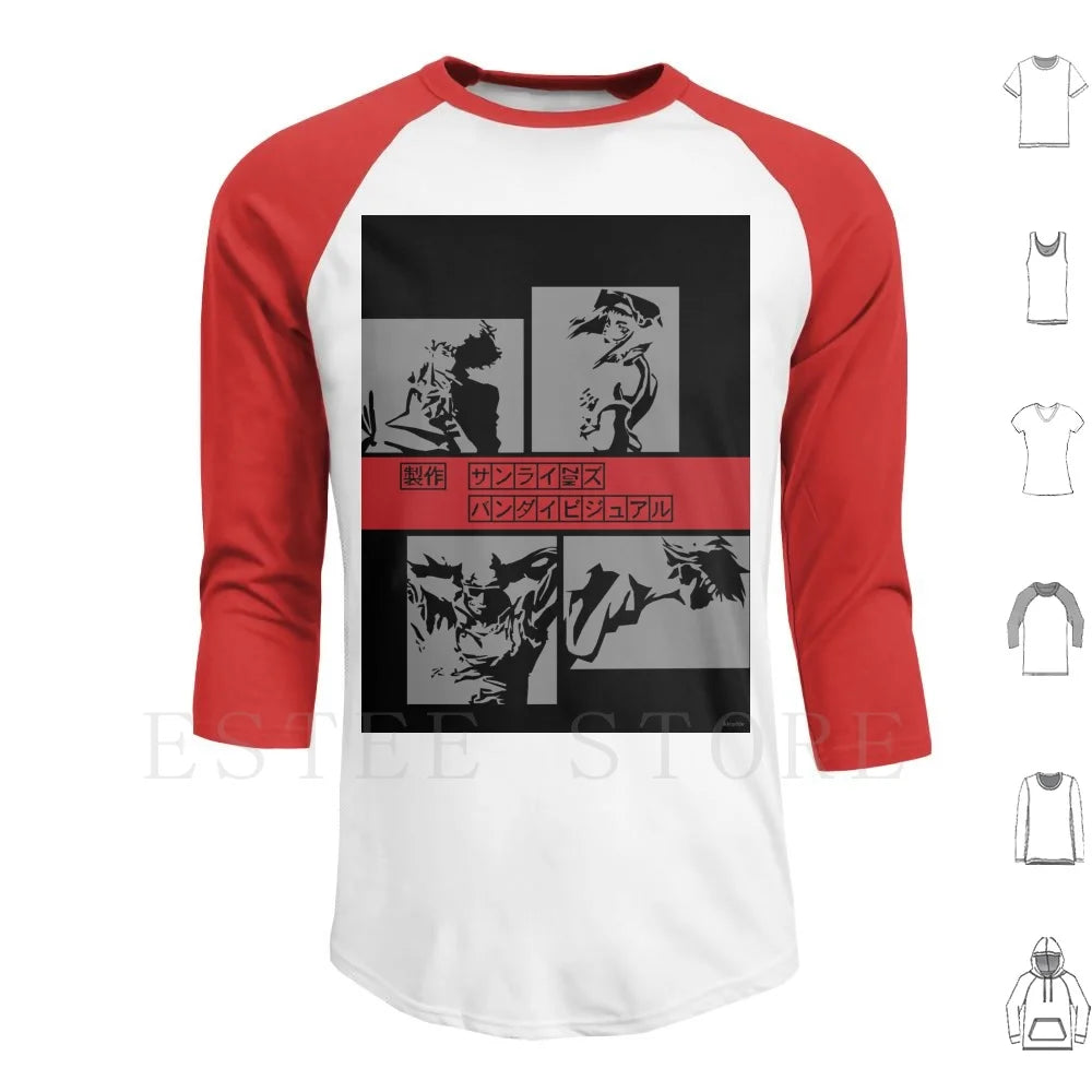 Cowboy Bebop: Le Bebop Hoodies Long Sleeve Cowboy Spike Faye Jet Ein Bebop
