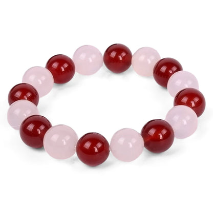 Anime Fruits Basket Kyo Sohma Bracelet White Red Crystal Beads Bangle Bracelets for Women Men Cosplay Props Jewelry