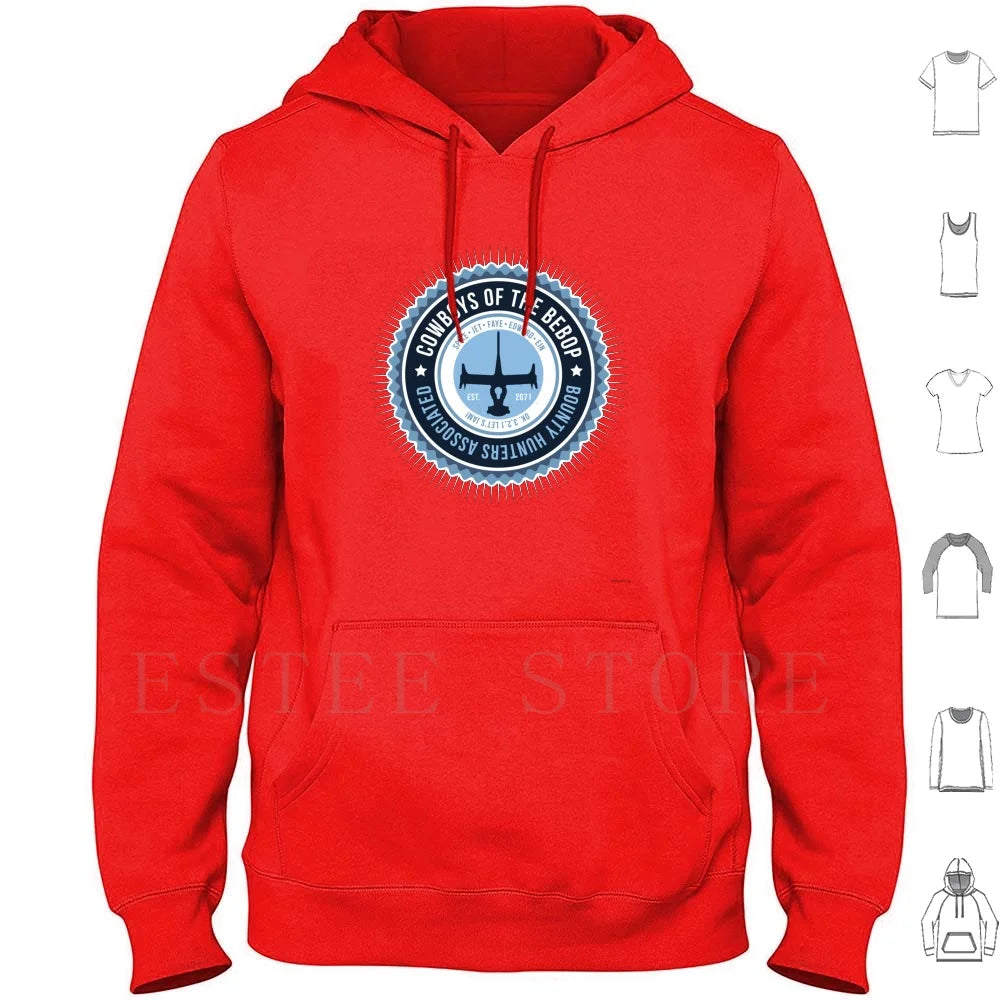 Cowboy Bebop: Space Cowboy Hoodies Long Sleeve Anime Japan Spike Bebop Jet Faye Ein