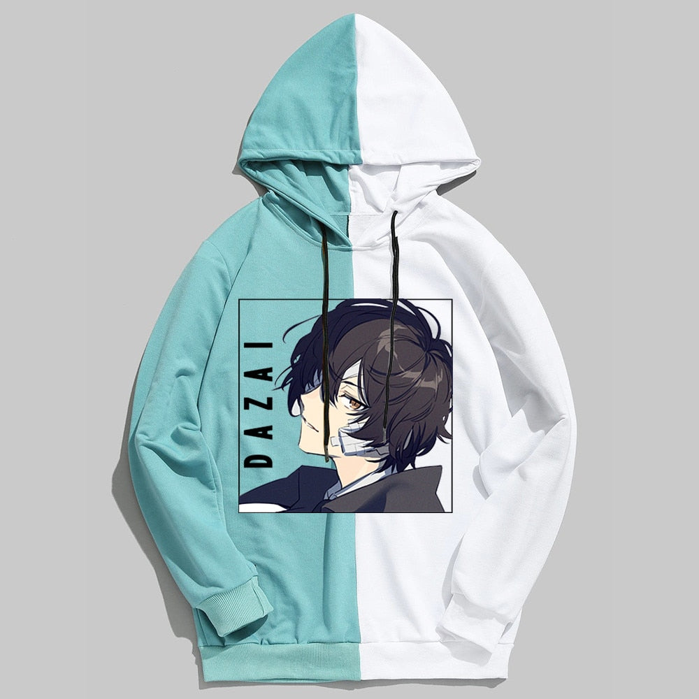 Bungo Stray Dogs: Dazai Hoodie Patchwork Plus (5 Colors)