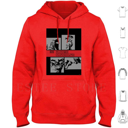 Cowboy Bebop: Le Bebop Hoodies Long Sleeve Cowboy Spike Faye Jet Ein Bebop