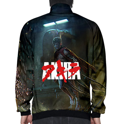 Akira:  3D Print Stand Collar Hoodie Hip Hop Men Women Zipper Hoodies Jacket Sweatshirts Clothes