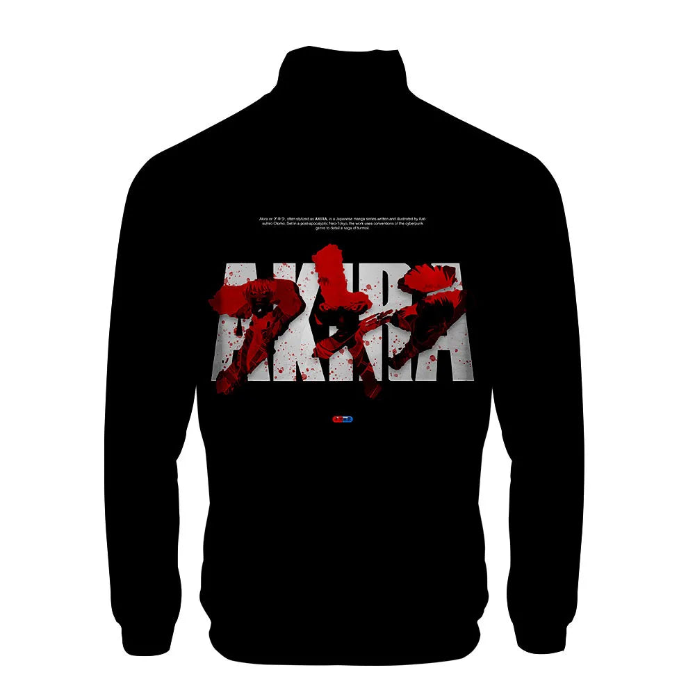 Akira:  3D Print Stand Collar Hoodie Hip Hop Men Women Zipper Hoodies Jacket Sweatshirts Clothes