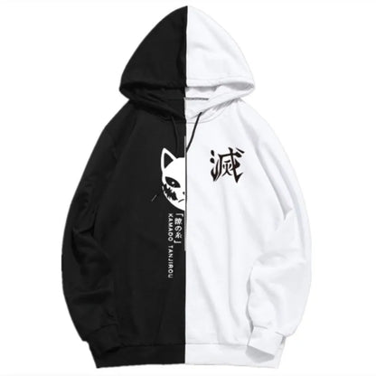 Attack on Titan: Print Men Hoodies Sweatshirts Hoodie Patchwork Thin Clothing Hip Hop Streetwear Tops