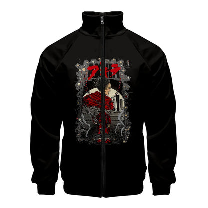 Akira:  3D Print Stand Collar Hoodie Hip Hop Men Women Zipper Hoodies Jacket Sweatshirts Clothes