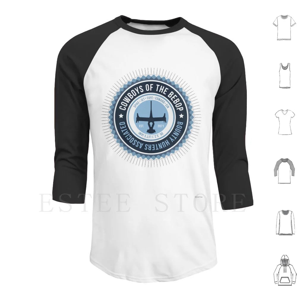 Cowboy Bebop: Space Cowboy Hoodies Long Sleeve Anime Japan Spike Bebop Jet Faye Ein