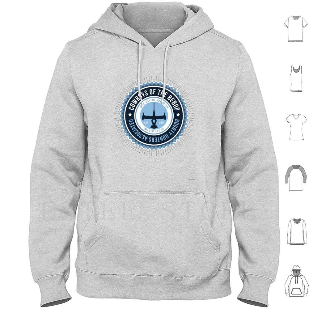 Cowboy Bebop: Space Cowboy Hoodies Long Sleeve Anime Japan Spike Bebop Jet Faye Ein