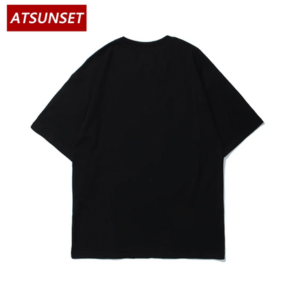 Death Note: ATSUNSET Vintage Style Harajuku T-Shirt  Pullover Summer Black Tees