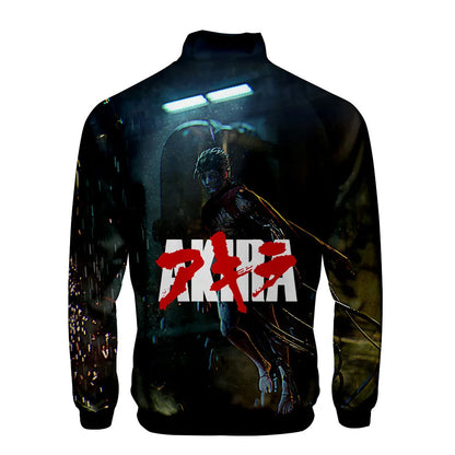 Akira:  3D Print Stand Collar Hoodie Hip Hop Men Women Zipper Hoodies Jacket Sweatshirts Clothes