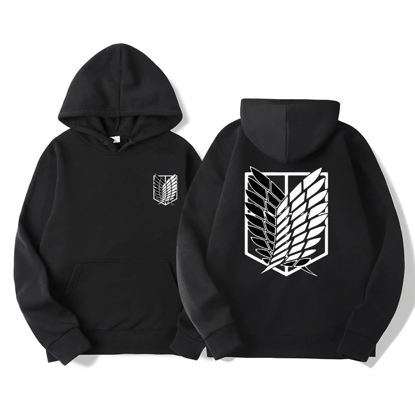 Attack on Titan: Men's Hoodie Anime Hoodies Men Women Streetwear Pullover Harajuku Hoodies Sweatshirt Clothes