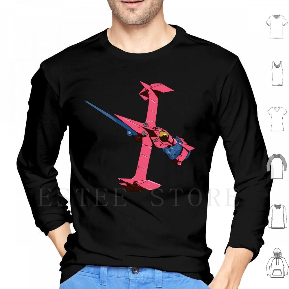 Cowboy Bebop: Swordfish ( No Ramen ) Hoodies Long Sleeve Swordfish Bebop Spike Anime Manga Bounty Hunter Space Cowboy