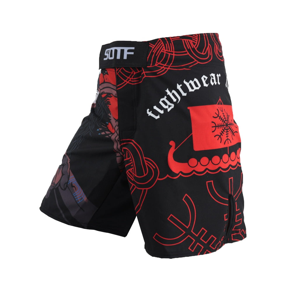 I.L.F.A. Fighting: SOTF Black Samurai Kickboxing Shorts Boxing