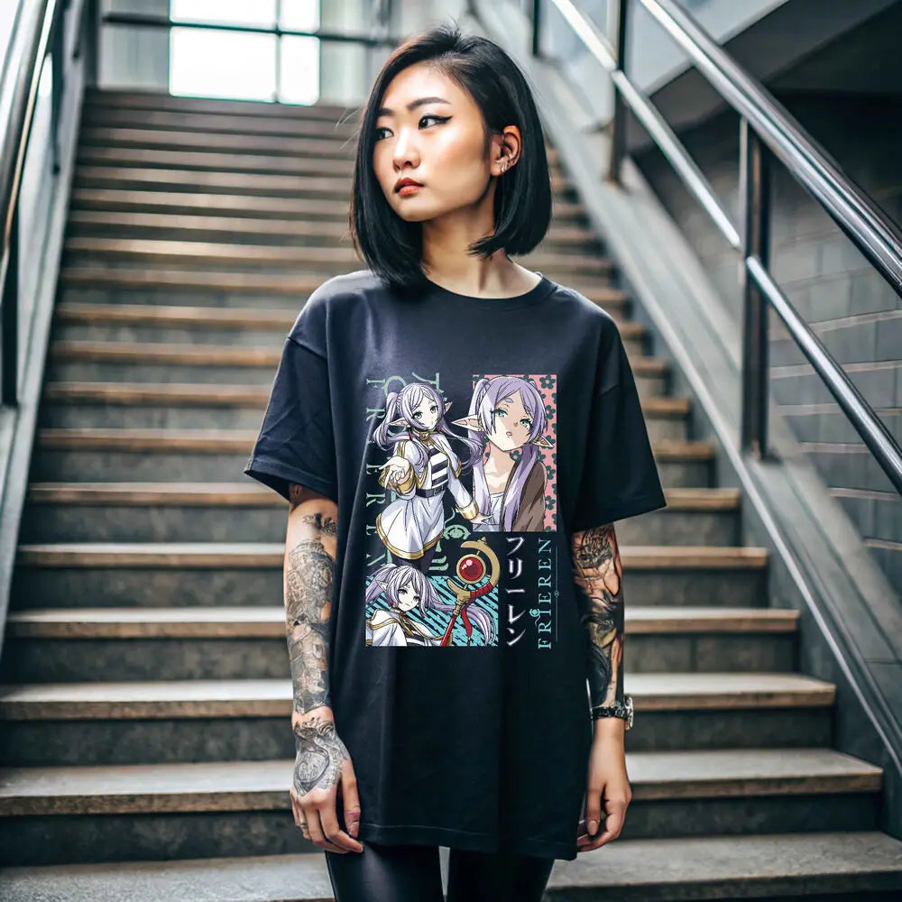 Frieren: T-Shirt Beyond Journey's End Fern Stark Girl Anime Gifts Shirt Gift 184