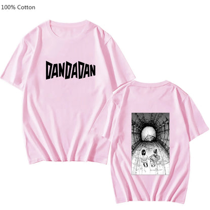 Dandadan: Takakura Ken T-shirts Japanese Characters Tshirts 100% Cotton High Quality T Shirts Sense Of Design