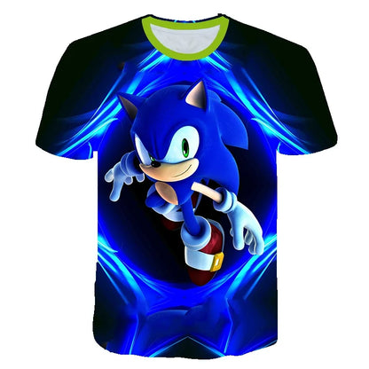 Sonic The Hedgehog: Boys Sonic T-Shirt Kids TShirts Baby Boys Casual Short Sleeves Print T-shirt For Boy Summer Children Tee Shirts Tops